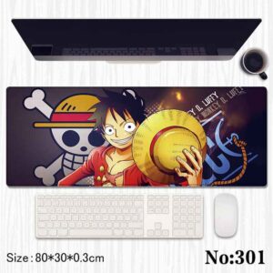 Luffy Anime Large Extended Mouse Pad for Laptop Desktop PC Gaming Desk Mat Rubber Base Desk Pad