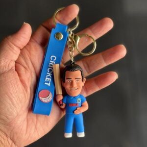 Dhoni cricket keychain